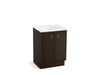 KOHLER K-99500-TK-1WC Jacquard 24" bathroom vanity cabinet with toe kick and 2 doors