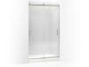 KOHLER K-706375-L Levity Sliding shower door, 78" H x 44-5/8 - 47-5/8" W, with 5/16" thick Crystal Clear glass