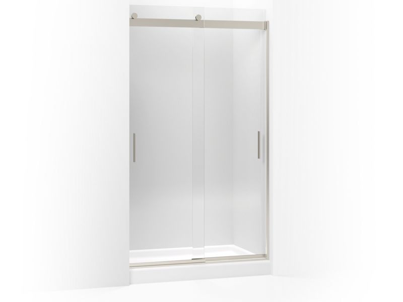 KOHLER K-706375-L Levity Sliding shower door, 78" H x 44-5/8 - 47-5/8" W, with 5/16" thick Crystal Clear glass