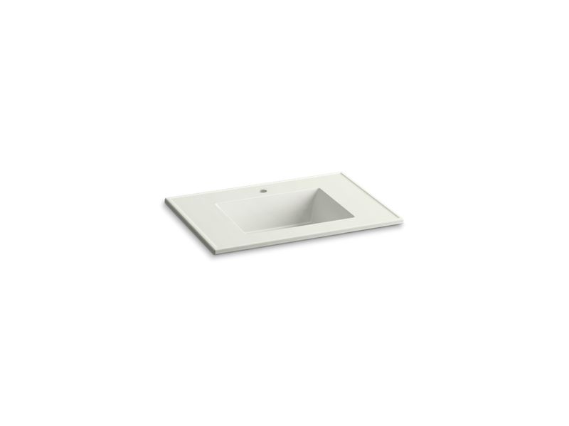 KOHLER K-2779-1 Ceramic/Impressions 31" Vitreous china vanity top with integrated rectangular sink