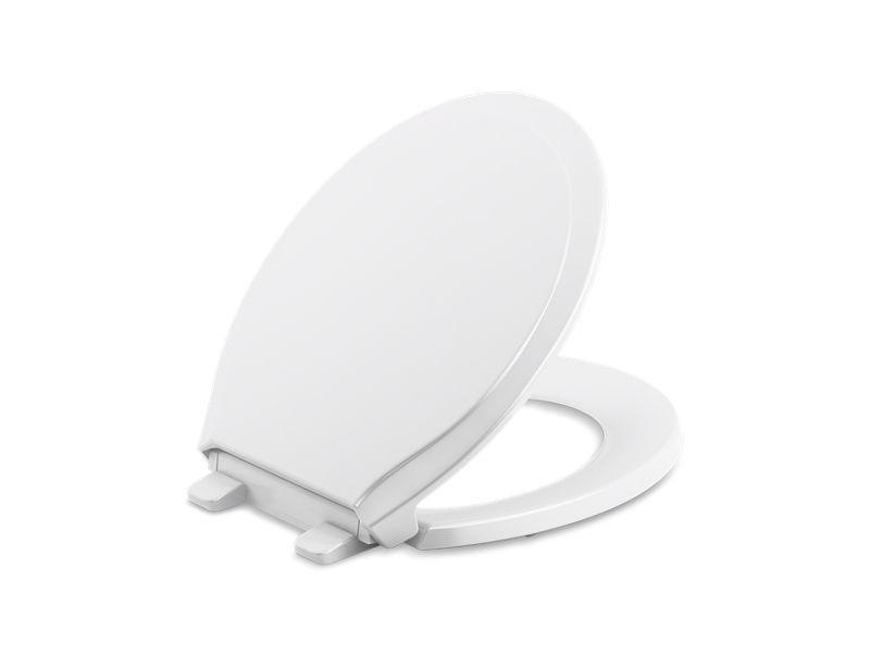 KOHLER K-78052 Rutledge Quiet-Close round-front toilet seat