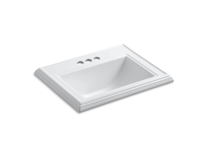 KOHLER K-2241-4 Memoirs Classic Classic drop-in bathroom sink with 4" centerset faucet holes
