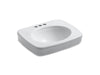 KOHLER K-2340-4 Bancroft pedestal bathroom sink basin with 4" centerset faucet holes