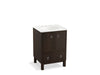 KOHLER K-99501-LG-1WC Jacquard 24" bathroom vanity cabinet with furniture legs, 2 doors and 1 drawer