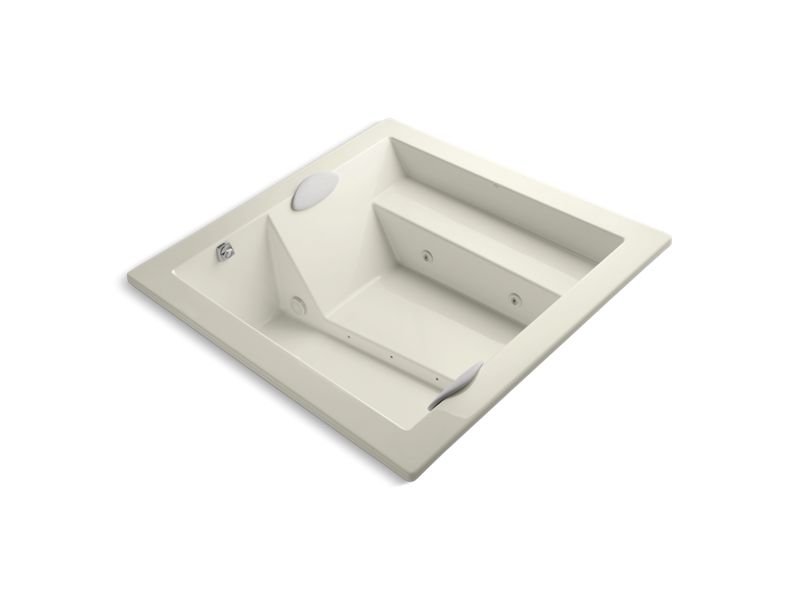 KOHLER 1111-H2-96 Consonance 69" X 69" Drop-In Whirlpool Without Jet Trim in Biscuit