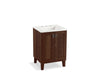 KOHLER K-99526-LG-1WE Poplin 24" bathroom vanity cabinet with legs and 2 doors