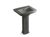 KOHLER 2359-1 Archer Pedestal bathroom sink with single faucet hole