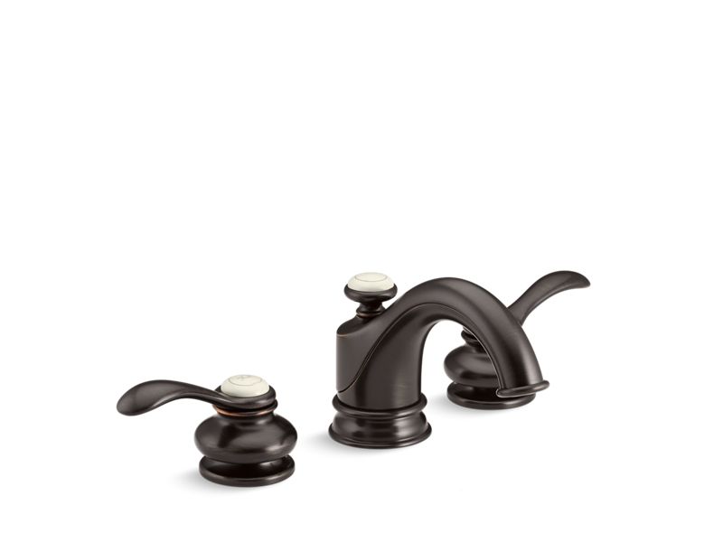 KOHLER 12265-4-2BZ Fairfax Widespread Bathroom Sink Faucet With Lever Handles in Oil-Rubbed Bronze
