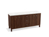 KOHLER K-99512-LG-1WE Jacquard 72" bathroom vanity cabinet with furniture legs, 4 doors and 3 drawers