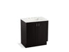 KOHLER K-99528-TK-1WU Poplin 30" bathroom vanity cabinet with toe kick and 2 doors