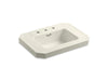 KOHLER K-2323-8-96 Kathryn Bathroom sink basin with 8" widespread faucet holes