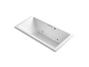 KOHLER K-1835-GCW-0 Underscore Rectangle 72" x 36" drop-in BubbleMassage(TM) Air Bath with Bask(TM) heated surface and center drain