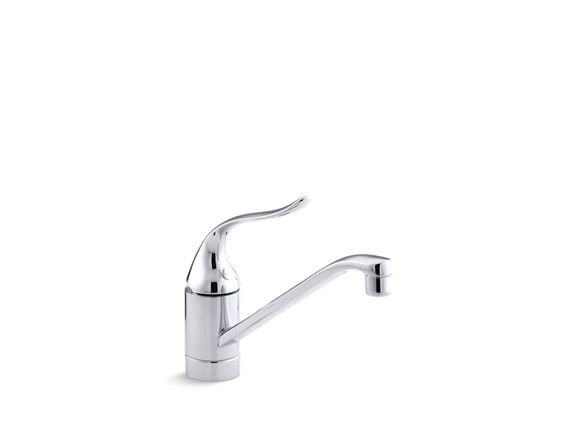 KOHLER 15175-F-CP Coralais Single-Hole Kitchen Sink Faucet With 8-1/2" Spout And Lever Handle in Polished Chrome