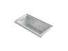 KOHLER K-1167-LH2-95 Underscore Rectangle 60" x 30" alcove whirlpool with integral flange and left-hand drain