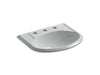 KOHLER K-2279-8-95 Devonshire Drop-in bathroom sink with 8" widespread faucet holes