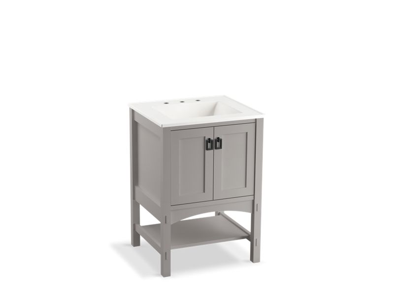 KOHLER K-99552-1WT Marabou 24" bathroom vanity cabinet with 2 doors