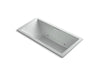 KOHLER K-1835-GCR-95 Underscore Rectangle 72" x 36" drop-in BubbleMassage(TM) Air Bath with chromatherapy and center drain