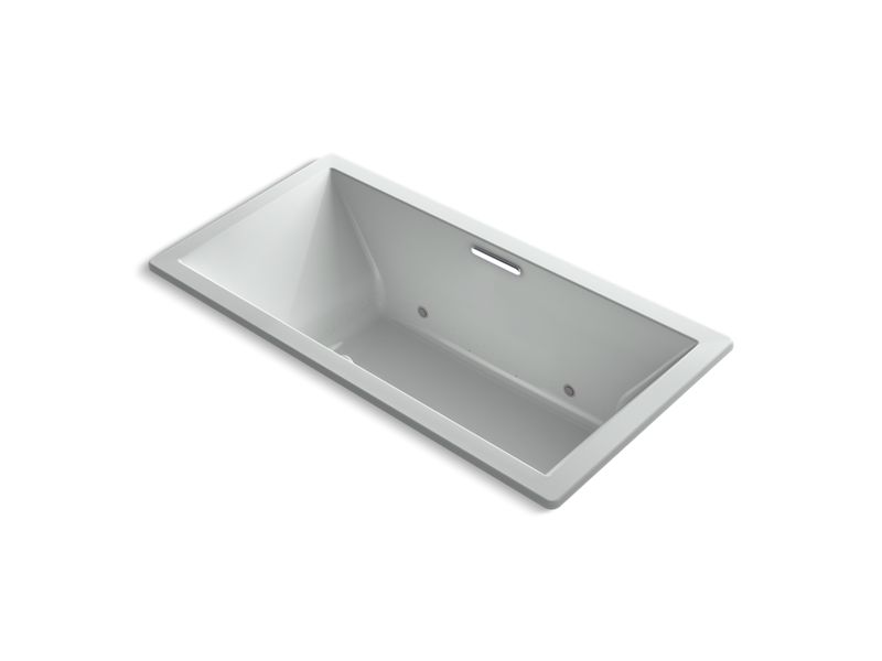 KOHLER K-1835-GCR-95 Underscore Rectangle 72" x 36" drop-in BubbleMassage(TM) Air Bath with chromatherapy and center drain