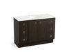 KOHLER K-99509-TK-1WC Jacquard 48" bathroom vanity cabinet with toe kick, 2 doors and 6 drawers