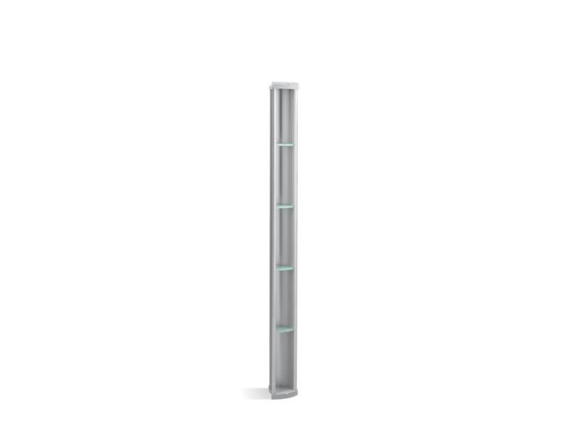 KOHLER 1840-SS Pilaster Shower Locker 6-3/16" X 61" Shower Locker(R) Storage in Satin Silver