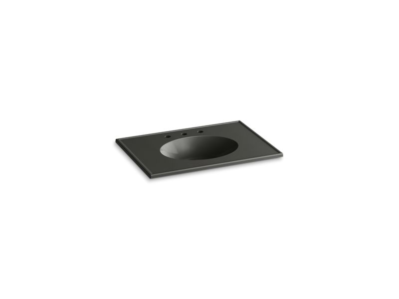 KOHLER K-2796-8 Ceramic/Impressions 31" Vitreous china vanity top with integrated oval sink