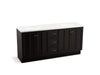 KOHLER K-99525-TK-1WU Damask 72" bathroom vanity cabinet with toe kick, 4 doors and 3 drawers