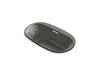 KOHLER K-5716-H2-58 Underscore Oval 66" x 36" drop-in whirlpool with heater without jet trim