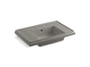 KOHLER K-2758-8-K4 Tresham 30" pedestal bathroom sink basin with 8" widespread faucet holes