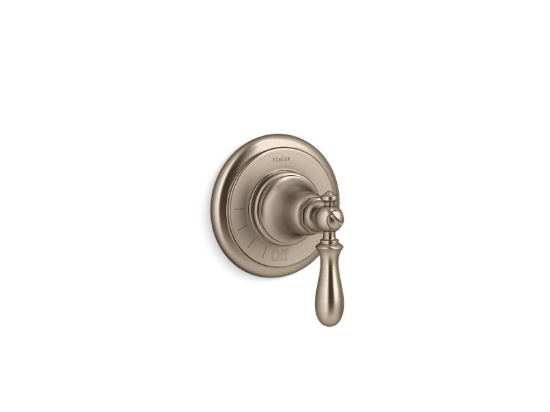 KOHLER K-T72771-9M Artifacts Volume control valve trim with swing lever handle