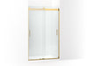 KOHLER K-706375-L Levity Sliding shower door, 78" H x 44-5/8 - 47-5/8" W, with 5/16" thick Crystal Clear glass