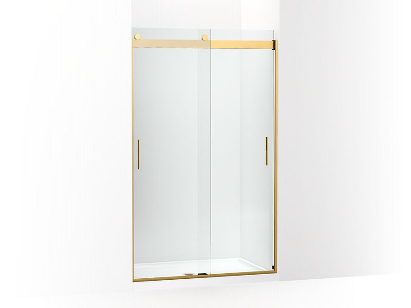 KOHLER K-706375-L Levity Sliding shower door, 78" H x 44-5/8 - 47-5/8" W, with 5/16" thick Crystal Clear glass