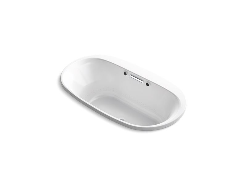 KOHLER K-5716-GW-0 Underscore Oval 66" x 36" drop-in BubbleMassage(TM) Air Bath with Bask(TM) heated surface