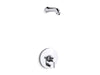KOHLER T8977-4L-CP Toobi Rite-Temp(R) Shower Trim Set With Push-Button Diverter, Less Showerhead in Polished Chrome