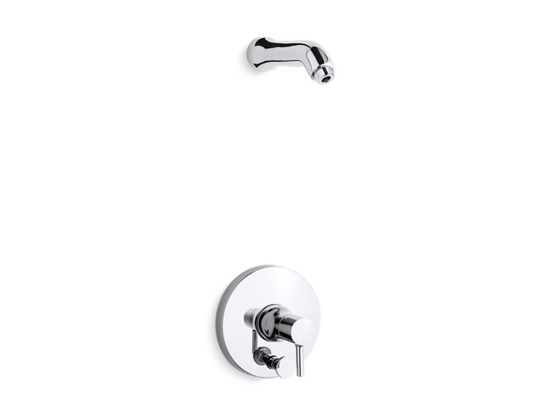 KOHLER T8977-4L-CP Toobi Rite-Temp(R) Shower Trim Set With Push-Button Diverter, Less Showerhead in Polished Chrome