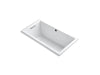 KOHLER K-1168-G-0 Underscore Rectangle 60" x 32" drop-in BubbleMassage(TM) Air Bath