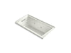 KOHLER K-1167-LH2-NY Underscore Rectangle 60" x 30" alcove whirlpool with integral flange and left-hand drain
