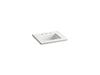 KOHLER K-2777-8-G81 Ceramic/Impressions 25" rectangular vanity-top bathroom sink with 8" widespread faucet holes