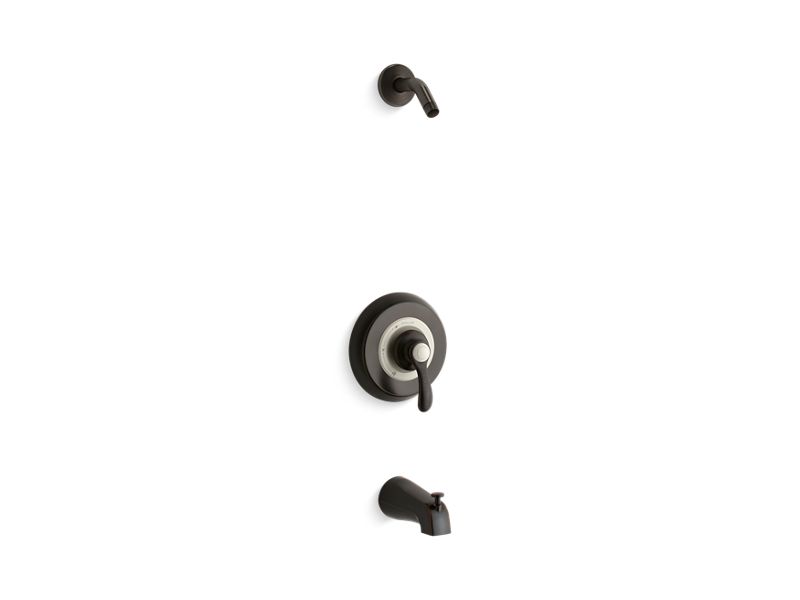 KOHLER TLS12007-4-2BZ Fairfax Rite-Temp(R) Bath And Shower Trim Set With Npt Spout, Less Showerhead in Oil Rubbed Bronze