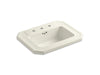 KOHLER K-2325-8-96 Kathryn Drop-in bathroom sink with 8" widespread faucet holes