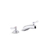 KOHLER K-800T20-4AKA Triton Bowe 1.0 gpm widespread bathroom sink faucet with aerated flow and lever handles, drain not included