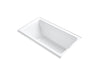KOHLER K-855-R Tea-for-Two 66" x 36" alcove bath with integral flange and right-hand drain