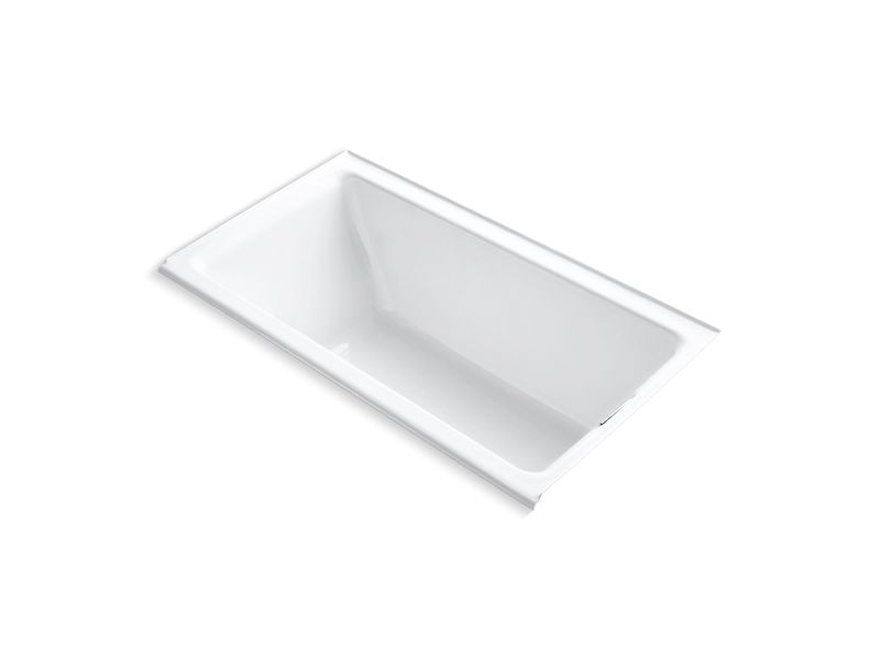 KOHLER K-855-R Tea-for-Two 66" x 36" alcove bath with integral flange and right-hand drain
