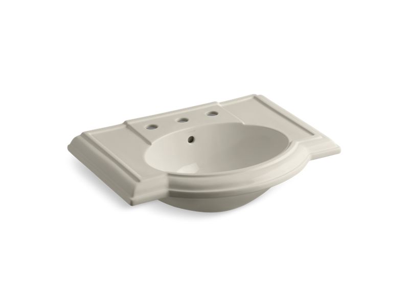 KOHLER K-2295-8-G9 Devonshire Bathroom sink with 8" widespread faucet holes