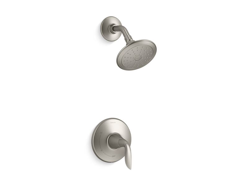 KOHLER TS5320-4G-BN Refinia Rite-Temp Shower Trim With 1.75 Gpm Showerhead in Vibrant Brushed Nickel
