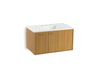 KOHLER K-99543-L-1WN Jute 36" wall-hung bathroom vanity cabinet with 1 door and 1 drawer on left