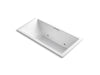 KOHLER K-1835-GCR-0 Underscore Rectangle 72" x 36" drop-in BubbleMassage(TM) Air Bath with chromatherapy and center drain