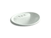 KOHLER K-2839-4 Tides Drop-in bathroom sink with 4" centerset faucet holes