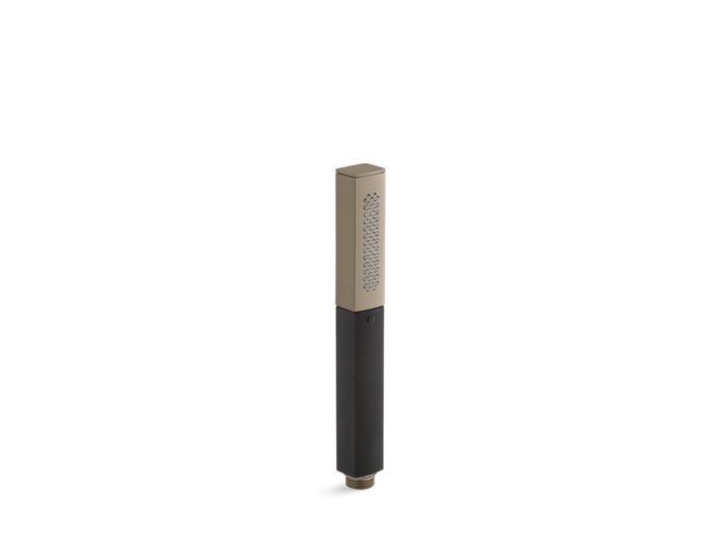 KOHLER 45203-BV Shift Square 2.0 Gpm Multifunction Handshower With Black Handle in Vibrant Brushed Bronze