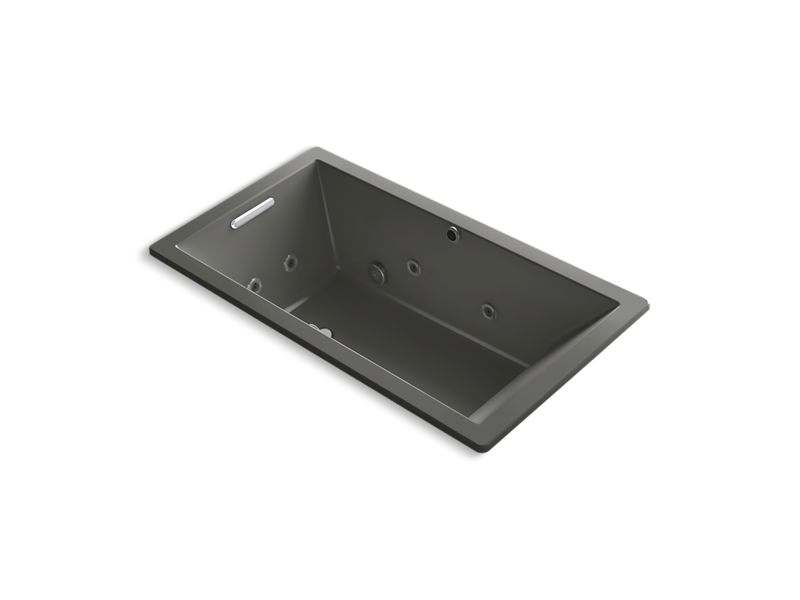 KOHLER K-1173-XH2G-58 Underscore Rectangle 66" x 36" drop-in whirlpool + BubbleMassage(TM) Air Bath