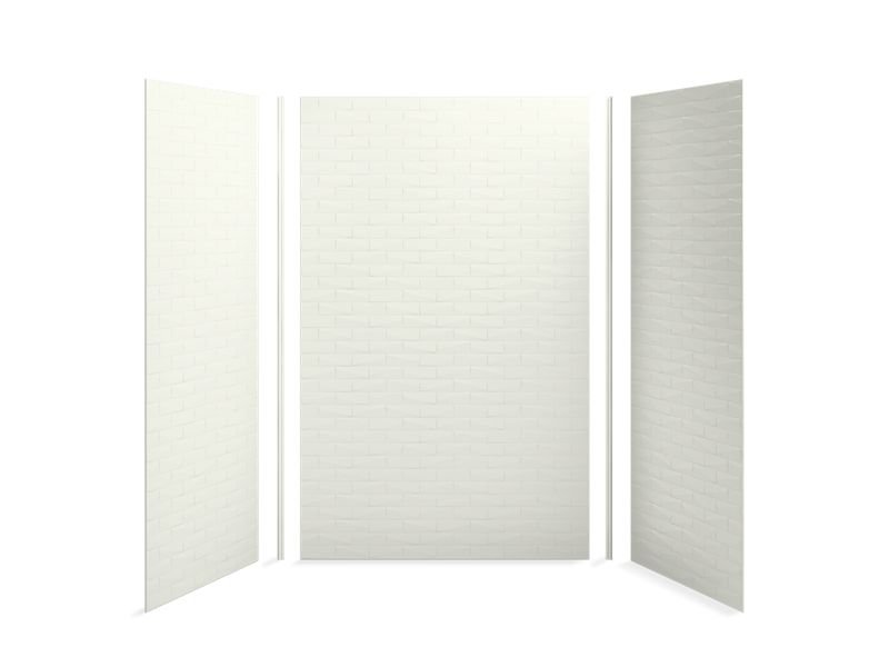 KOHLER 97616-T01-NY Choreograph 60" X 36" X 96" Shower Wall Kit, Brick Texture in Dune